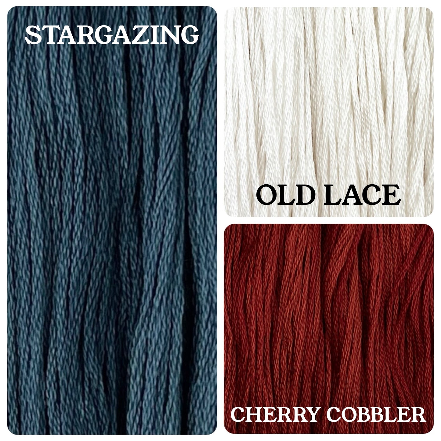 American Celebration ~ Chart and Floss Pack ~ Primrose Cottage