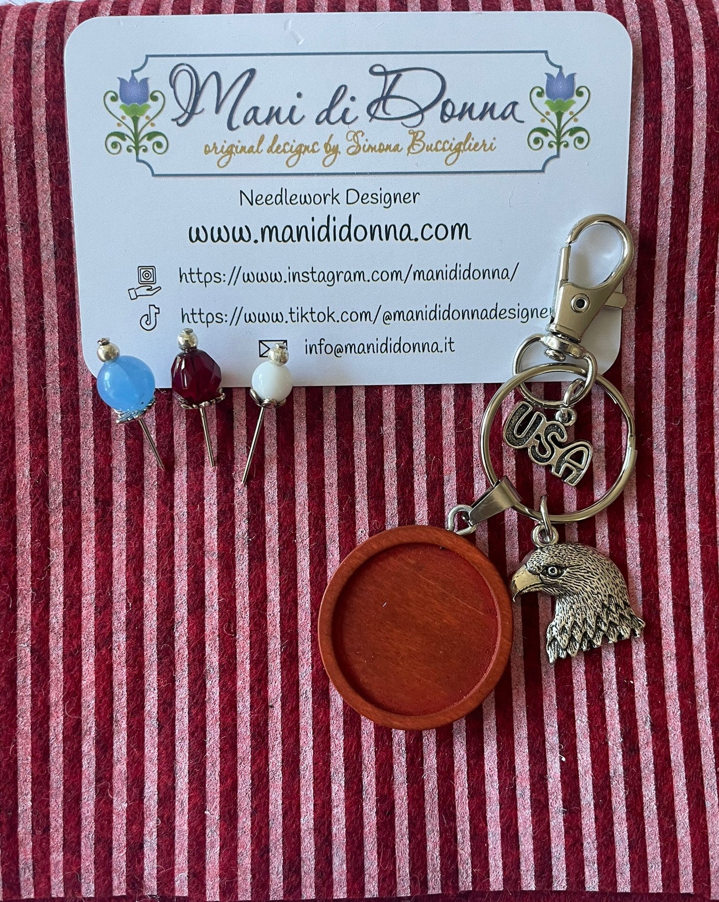 *PREORDER* American Patriotic Sewing Basket and Accessories ~ Market Exclusive ~ Mani di Donna ~ Nashville Needlework Market 2026