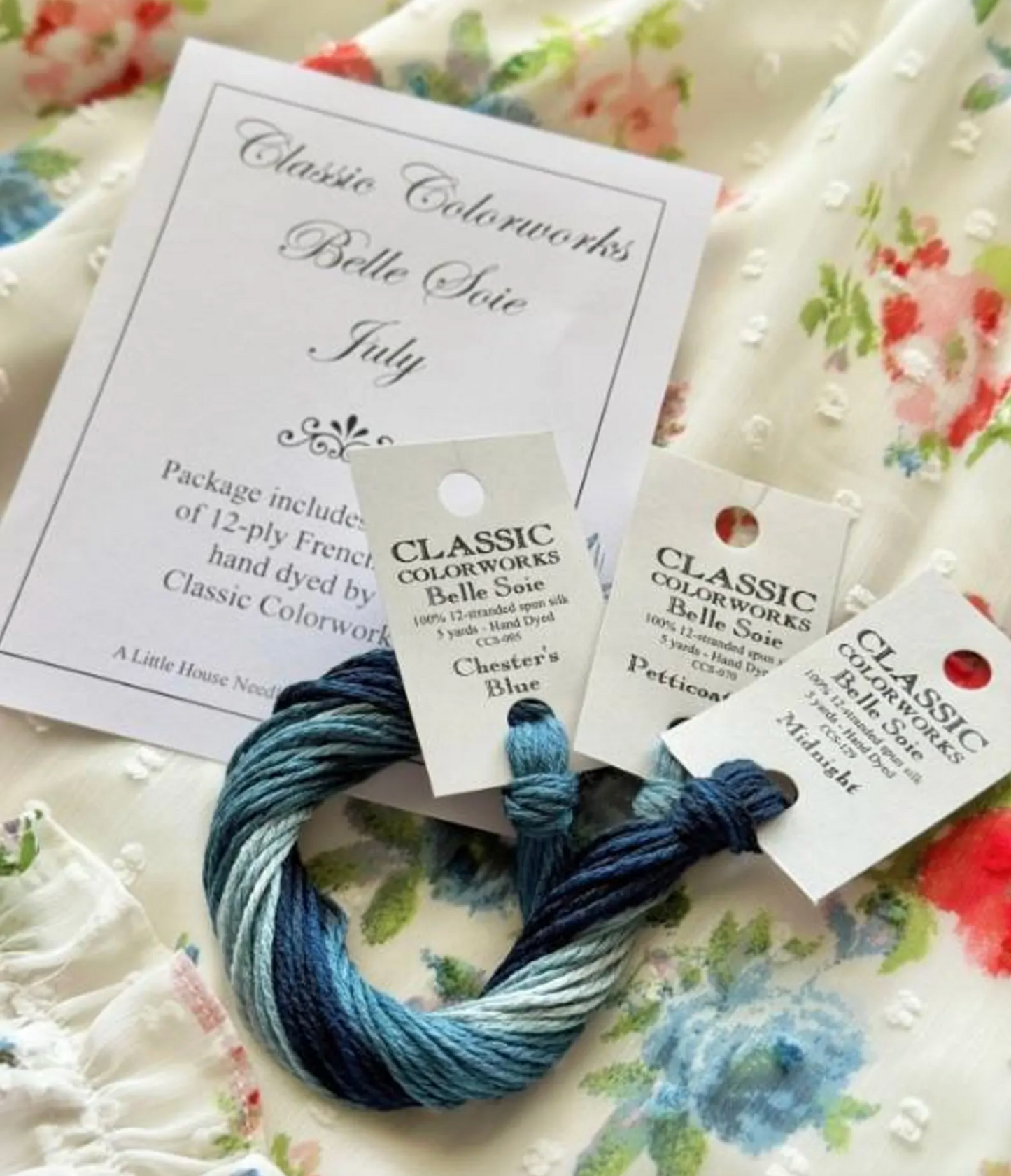 "July" Classic Colorworks Belle Soie Monthly Silk Pack ~ Belle Soie Silks