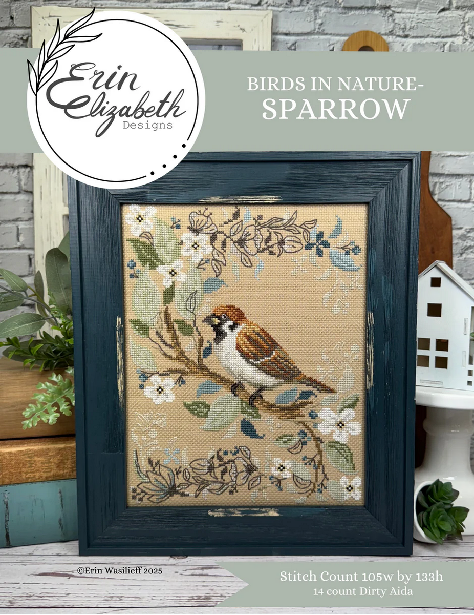 Birds in Nature - Sparrow ~ Erin Elizabeth Designs