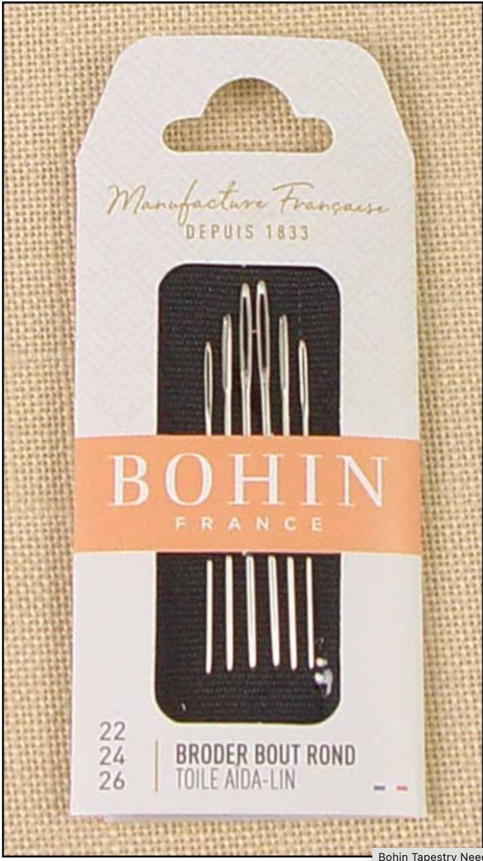 Tapestry Needles Size 22, 24, 26 ~ Bohin