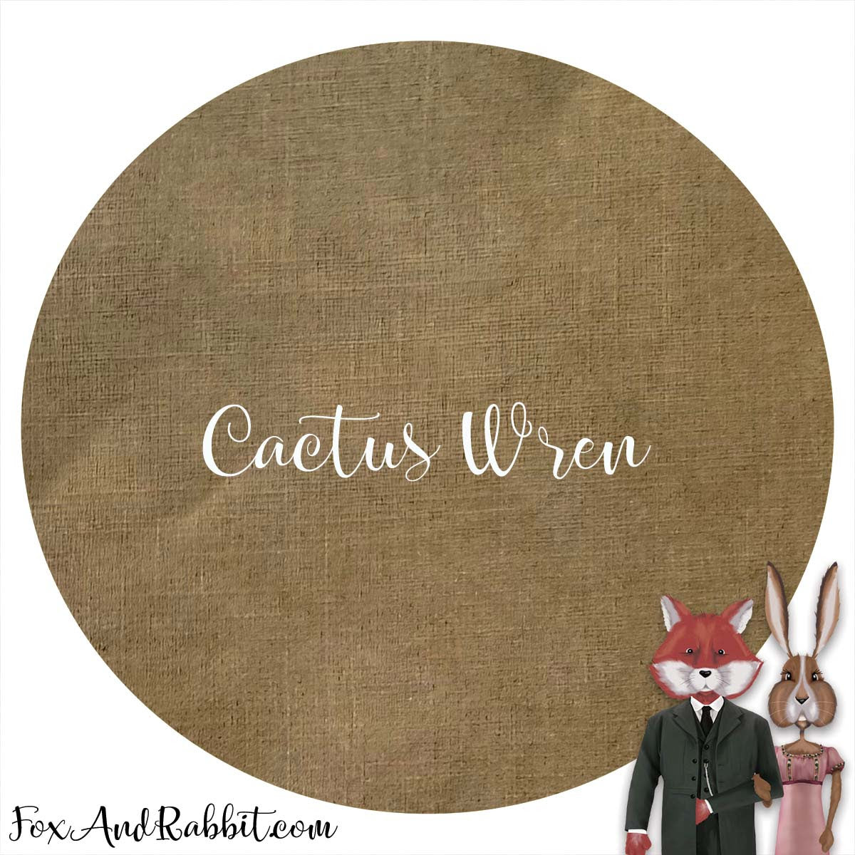 Cactus Wren ~ 36 Count Linen ~ Fox and Rabbit