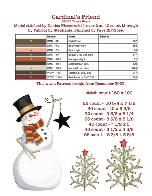 *PREORDER* Hello Winter - Book with 9 Designs ~ Teresa Kogut ~ Nashville Needlework Market 2026