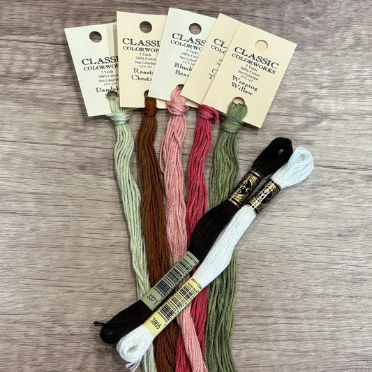 Cherry Hill ~ Chart and Floss Pack ~ Little House Needleworks