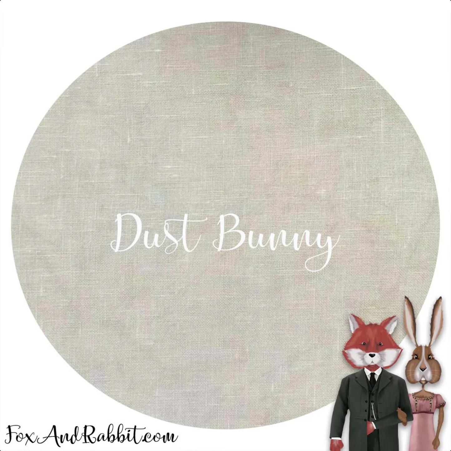 Dust Bunny ~ 16 count Aida ~ Fox and Rabbit