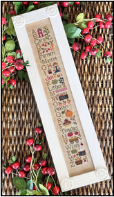 Farmers Market ABC's ~ Chart and Floss Pack ~ Little House Needleworks