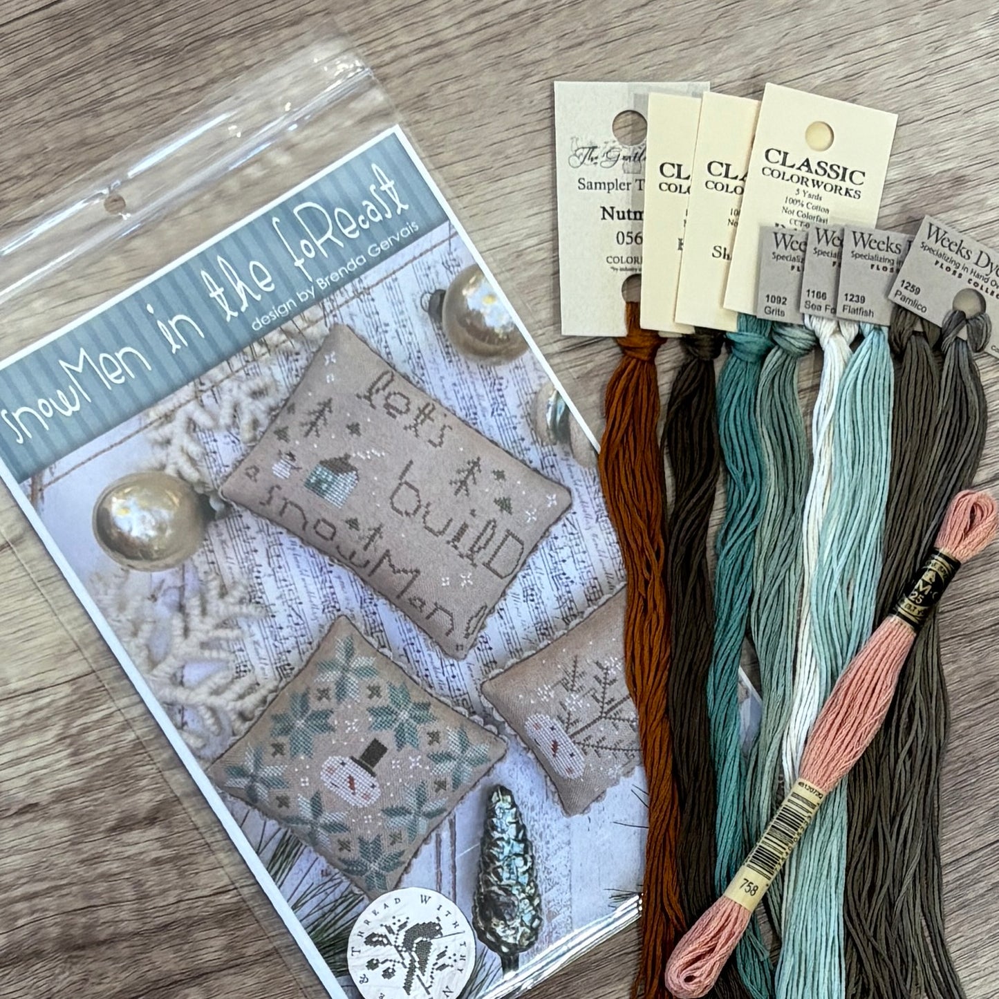 Snowmen in the Forecast ~ With Thy Needle & Thread