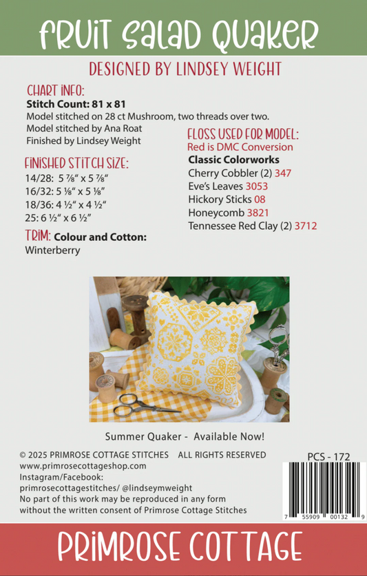 Fruit Salad Quaker ~ Primrose Cottage