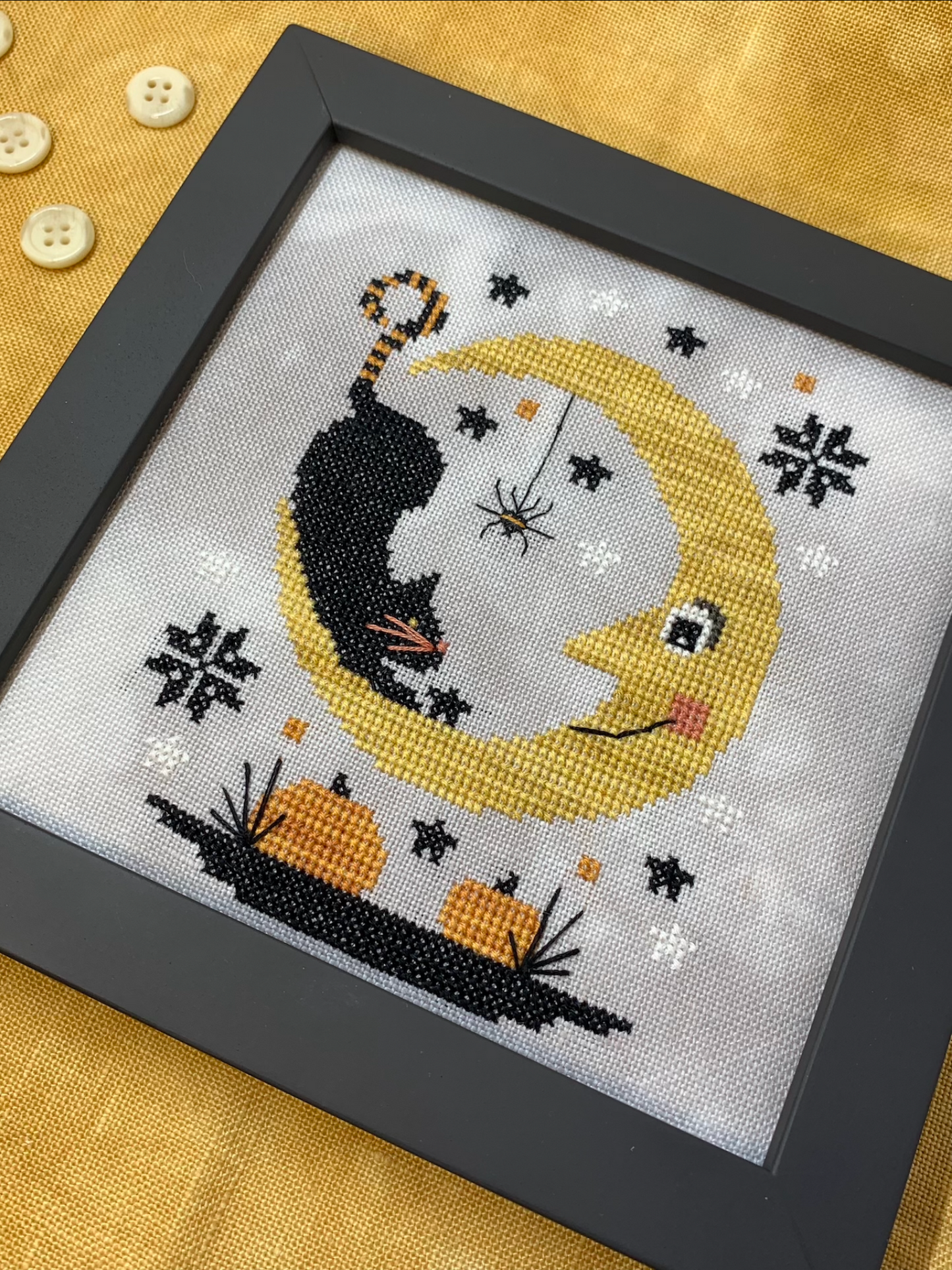 PRE-ORDER ** Halloween Moon ~ Needlework Marketplace 2025 ~ Stitches by Ethel