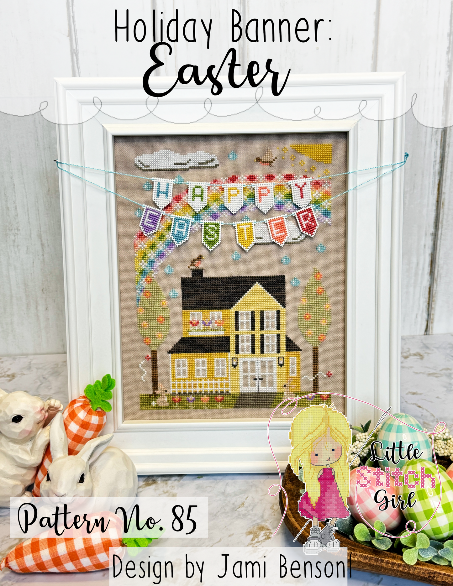 Holiday Banner: Easter ~ Little Stitch Girl