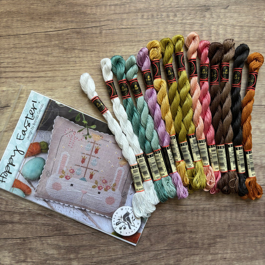 Hoppy Easter ~ Chart & Floss Conversion Pack ~ With Thy Needle & Thread