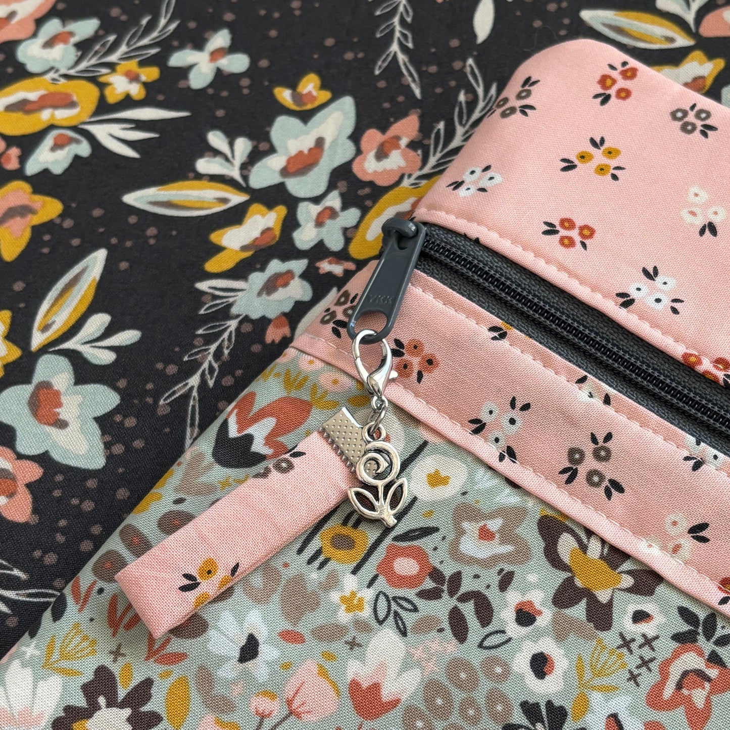 Make Today Count ~ Fabric Front Project Bag ~ BellaRose Needleworks