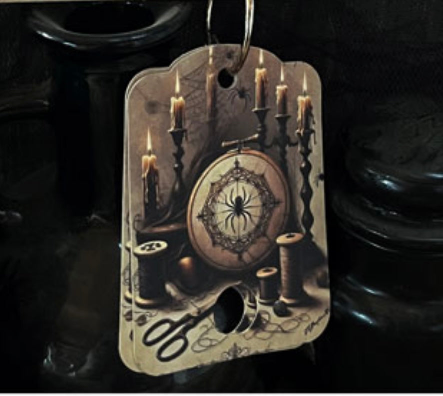 Haunted Thread Keep with Thread Drops ~ The Primitive Hare