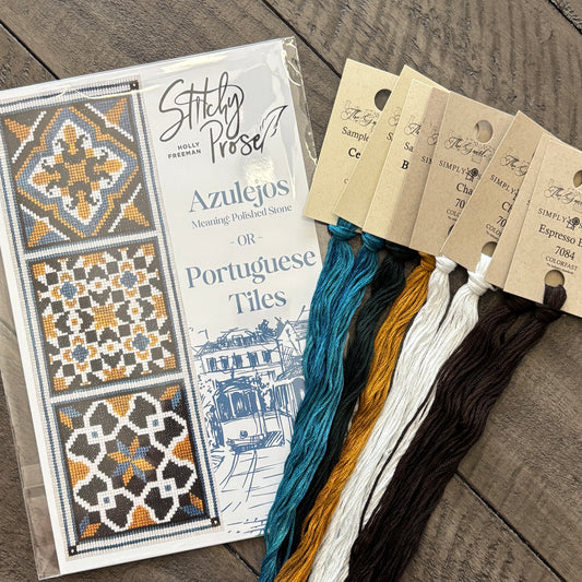 Portuguese Tiles ~ Stitchy Prose