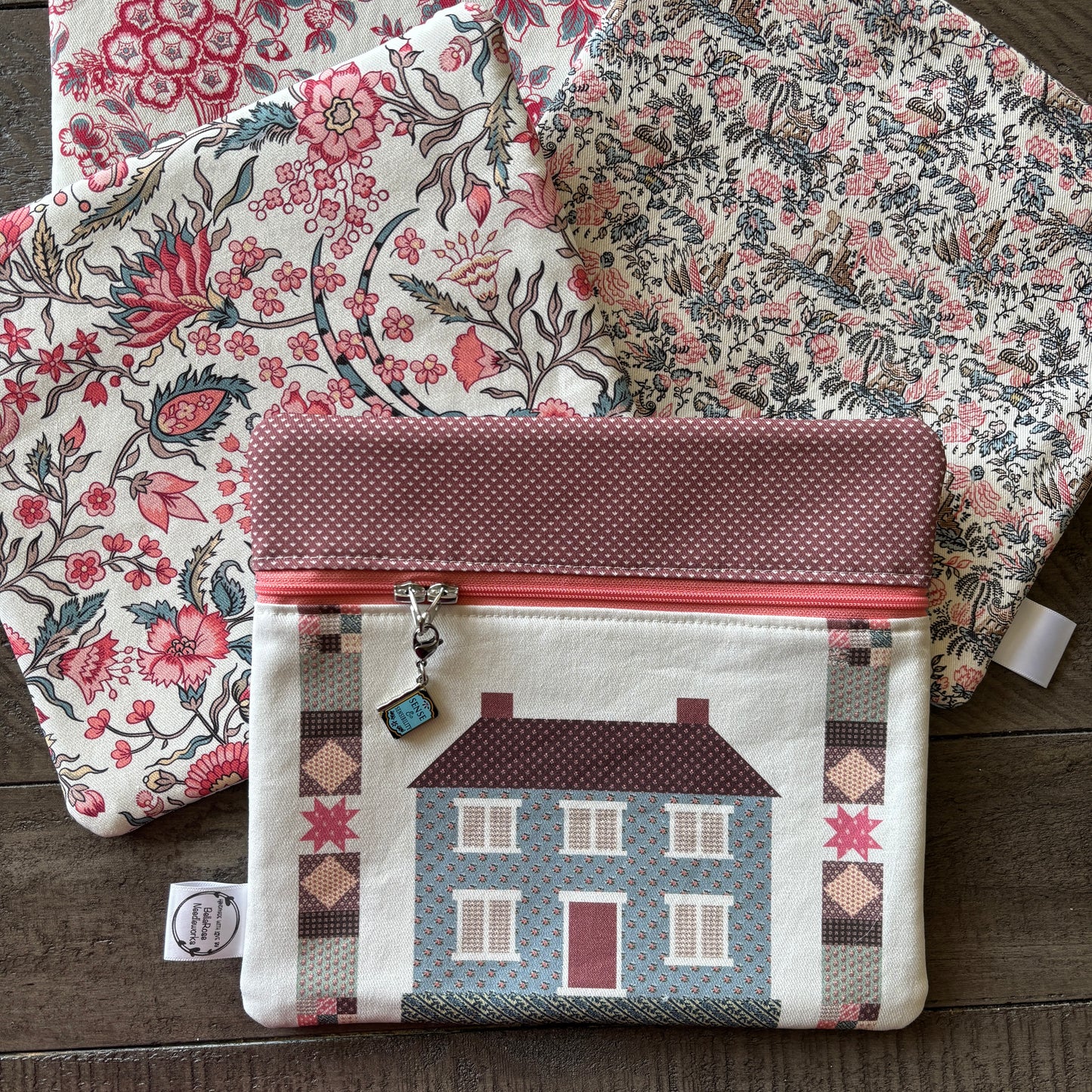 Pride and Prejudice Minis ~ Fabric Front Project Bag ~ BellaRose Needleworks