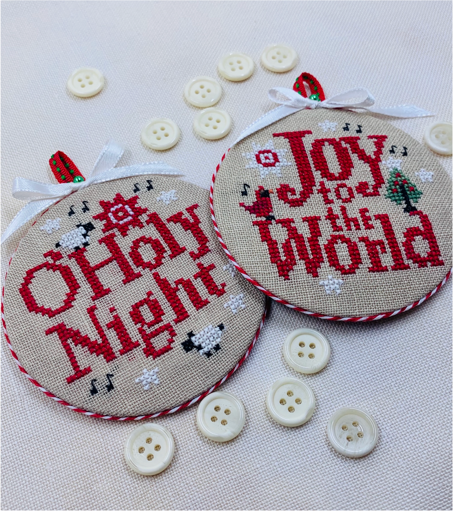 PRE-ORDER ** Joyful Christmas Ornaments ~ Needlework Marketplace 2025 ~ Stitches by Ethel
