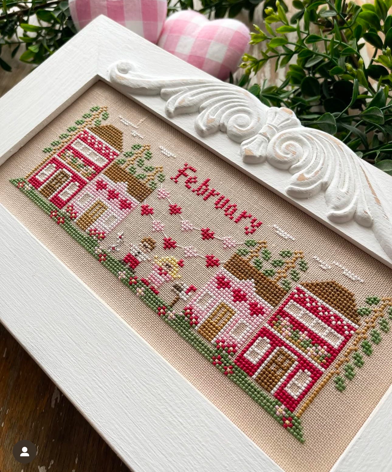 Monthly Mini Village - February ~ Country Cottage Needleworks
