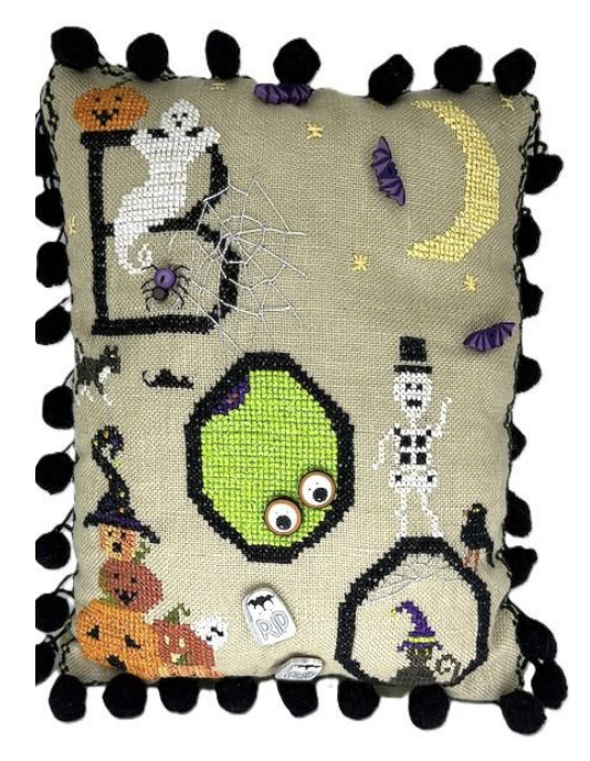 PRE-ORDER ** Midnight Boo ~ Needlework Marketplace 2025 ~ Praiseworthy Stitches