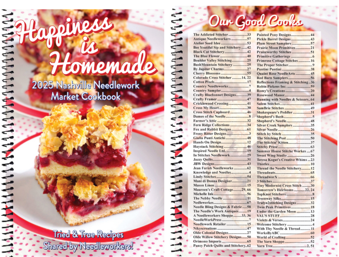 Happiness is Homemade - 2025 Nashville Needlework Market Cookbook