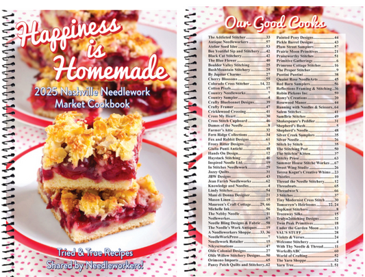 Happiness is Homemade - 2025 Nashville Needlework Market Cookbook