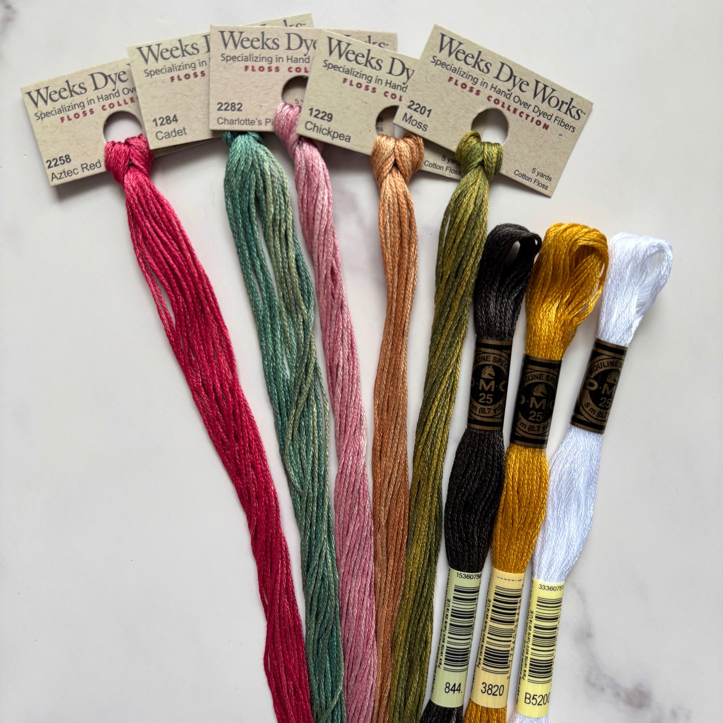 Nettie's Sewing Basket - Chart & Floss Pack ~ Primrose Cottage
