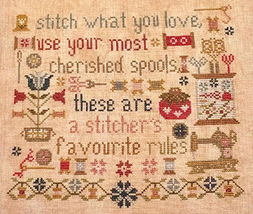 *PREORDER* Yarn Tree Exclusive ~ A Stitcher's Rules ~ Pansy Patch ~ Nashville Needlework Market 2026