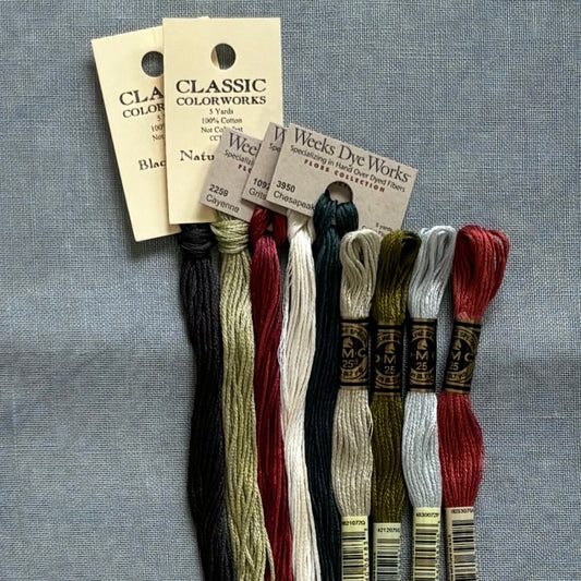 *PREORDER* The Pledge of Allegiance - Chart & Floss Pack ~ Plum Street Samplers ~ Nashville Needlework Market 2026