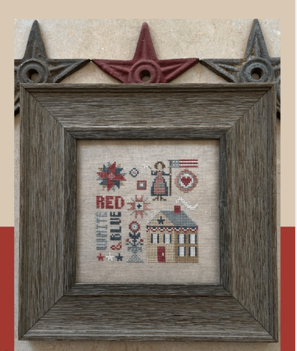 Doodles: Red, White & Blue ~ Heart in Hand