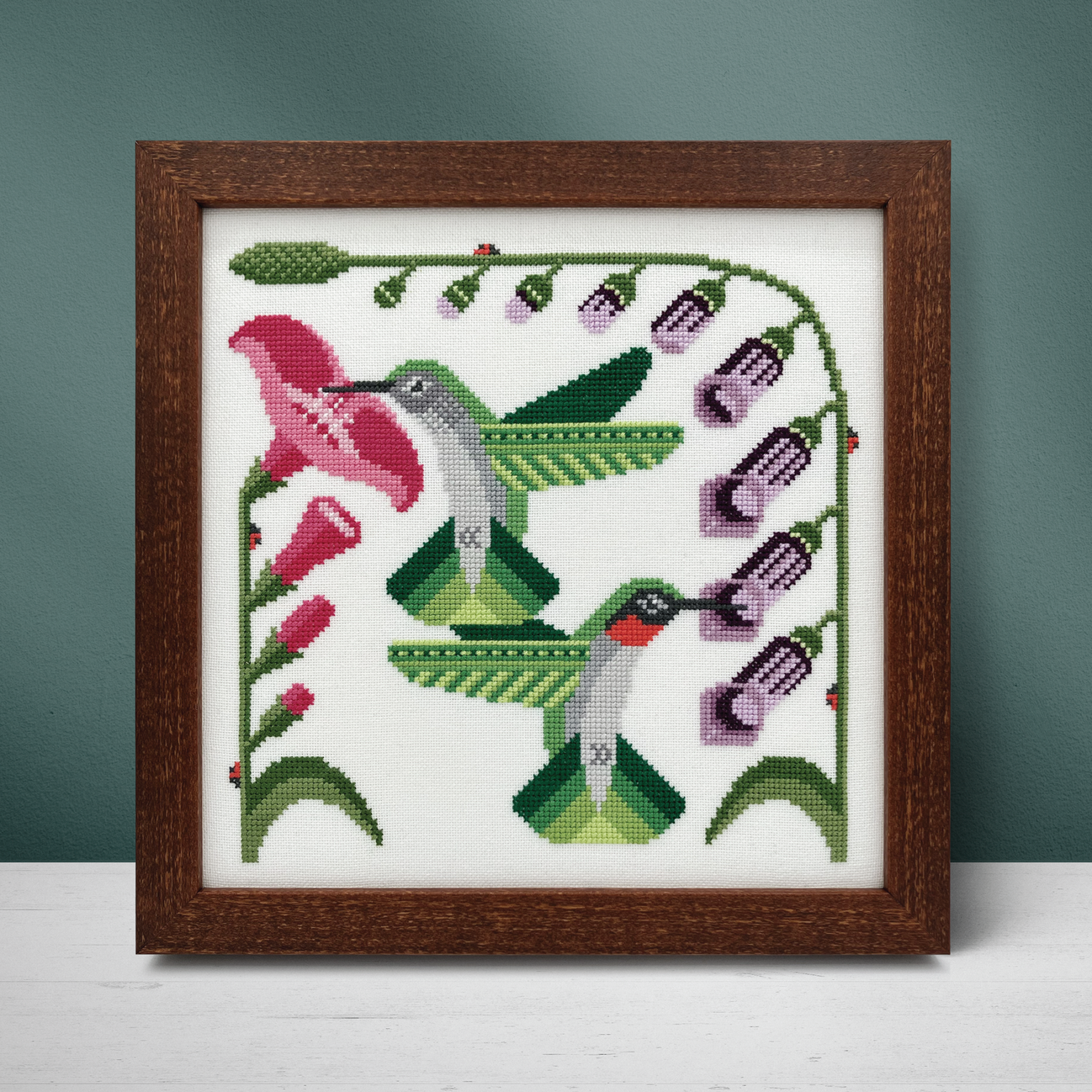 Ruby-Throated Hummingbird ~ Market Exclusive ~ Boomerang Stitches
