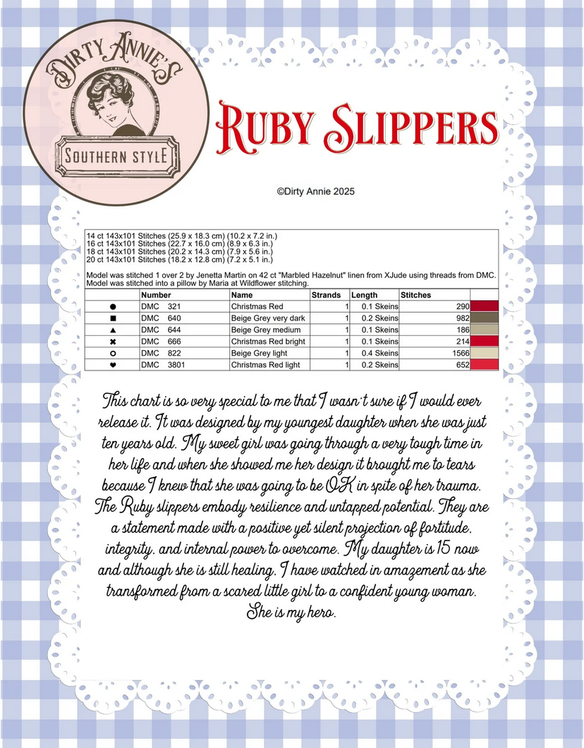 Ruby Slippers ~ Dirty Annie's Southern Style