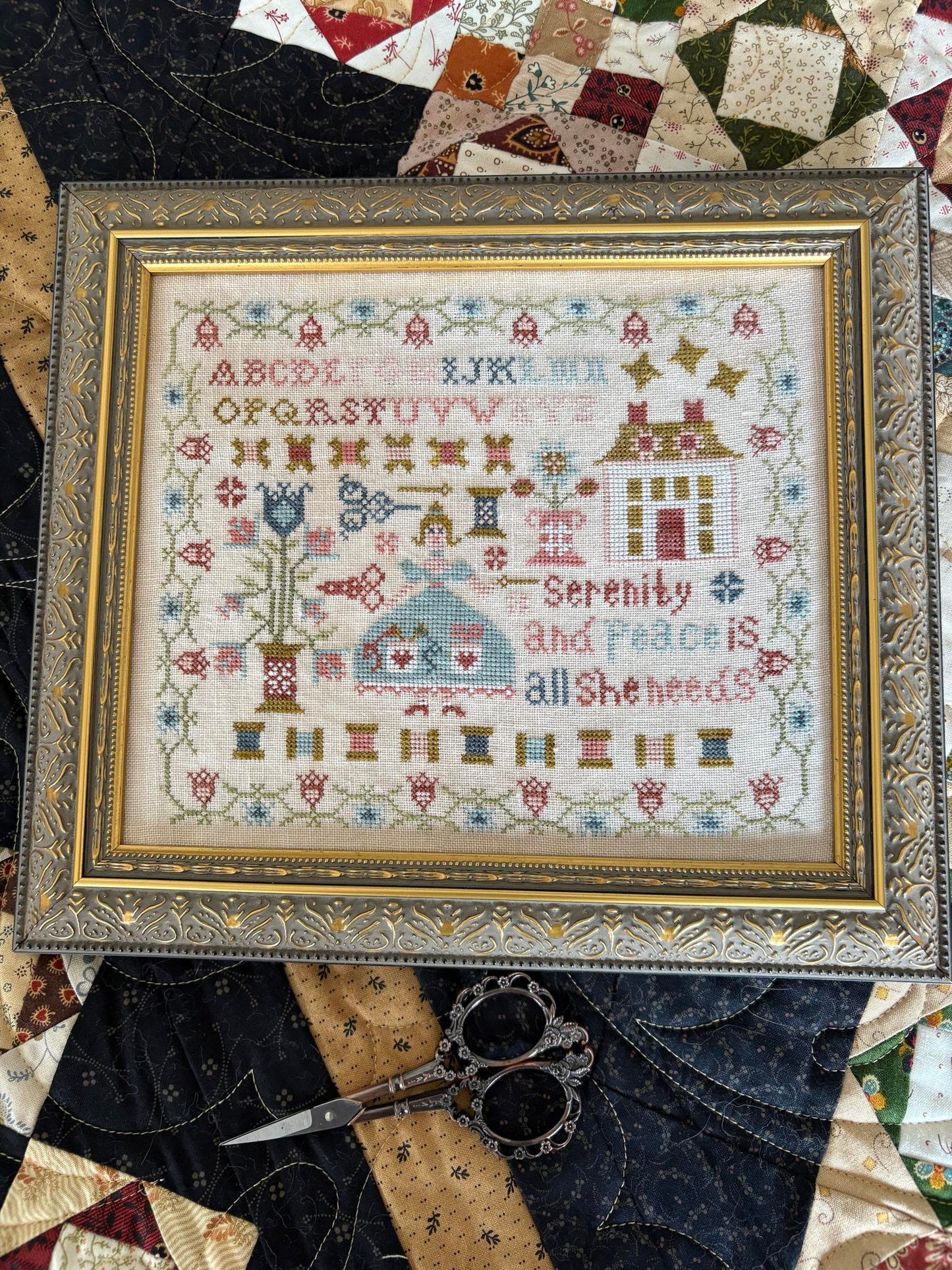 PRE-ORDER ** Serenity ~ Needlework Marketplace 2025 ~ Pansy Patch Quilts and Stitchery
