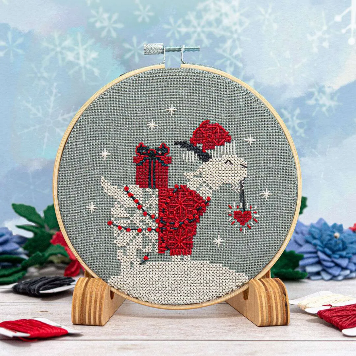 Snowflake Goat ~ Counting Puddles