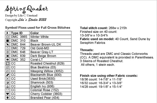 Spring Quaker ~ Lila's Studio