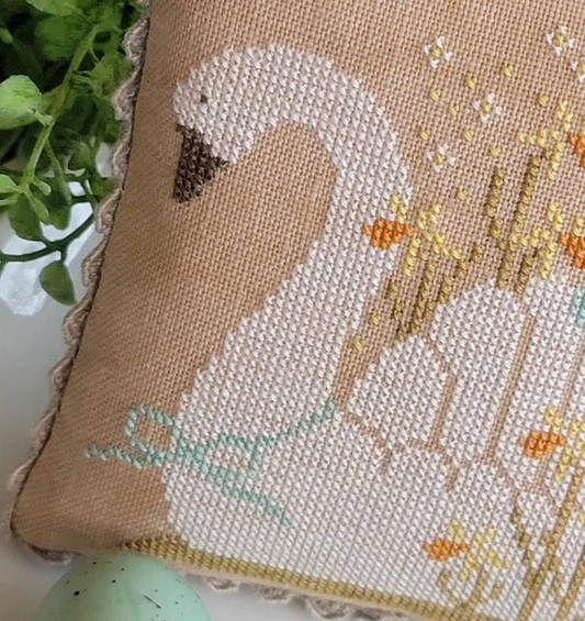 Spring Swan ~ With Thy Needle & Thread