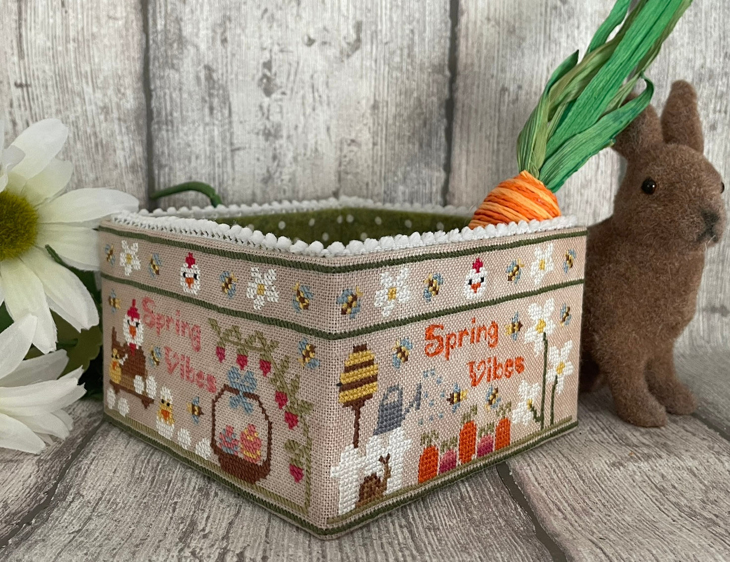 Spring Vibes Sewing Basket ~ Mani di Donna