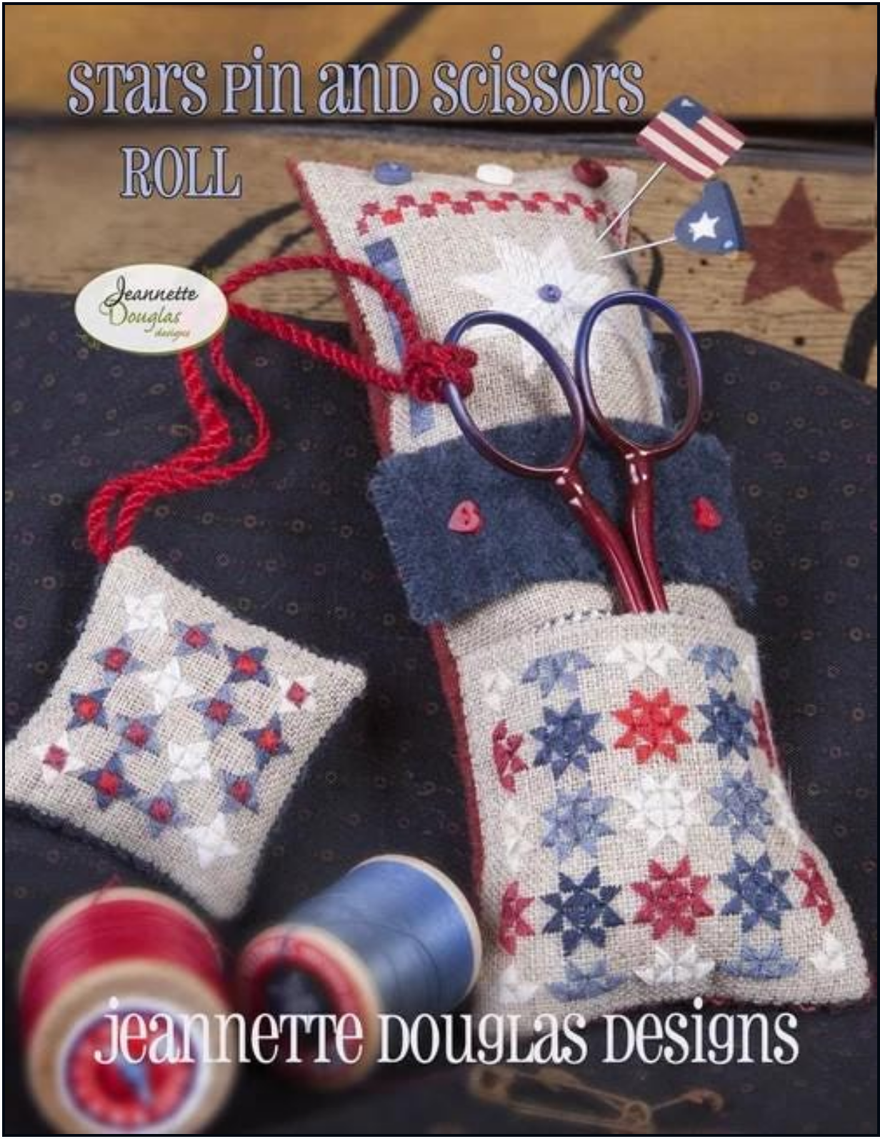 Stars Pin and Scissor Roll ~ Jeannette Douglas