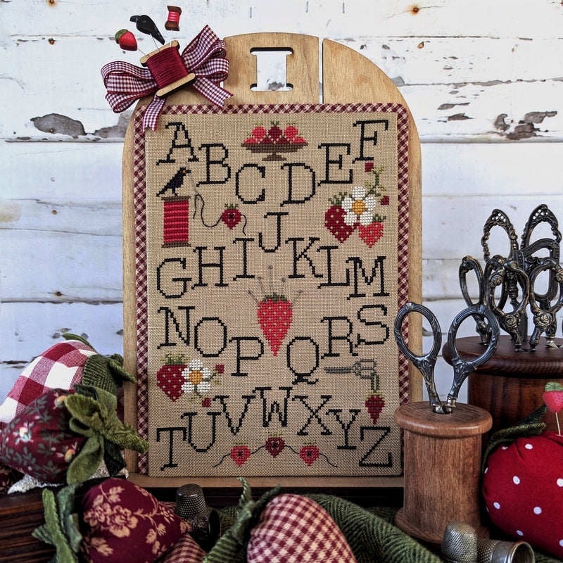 *PREORDER* Strawberry Alphabet Sampler ~ Puntini Puntini ~ Nashville Needlework Market 2026