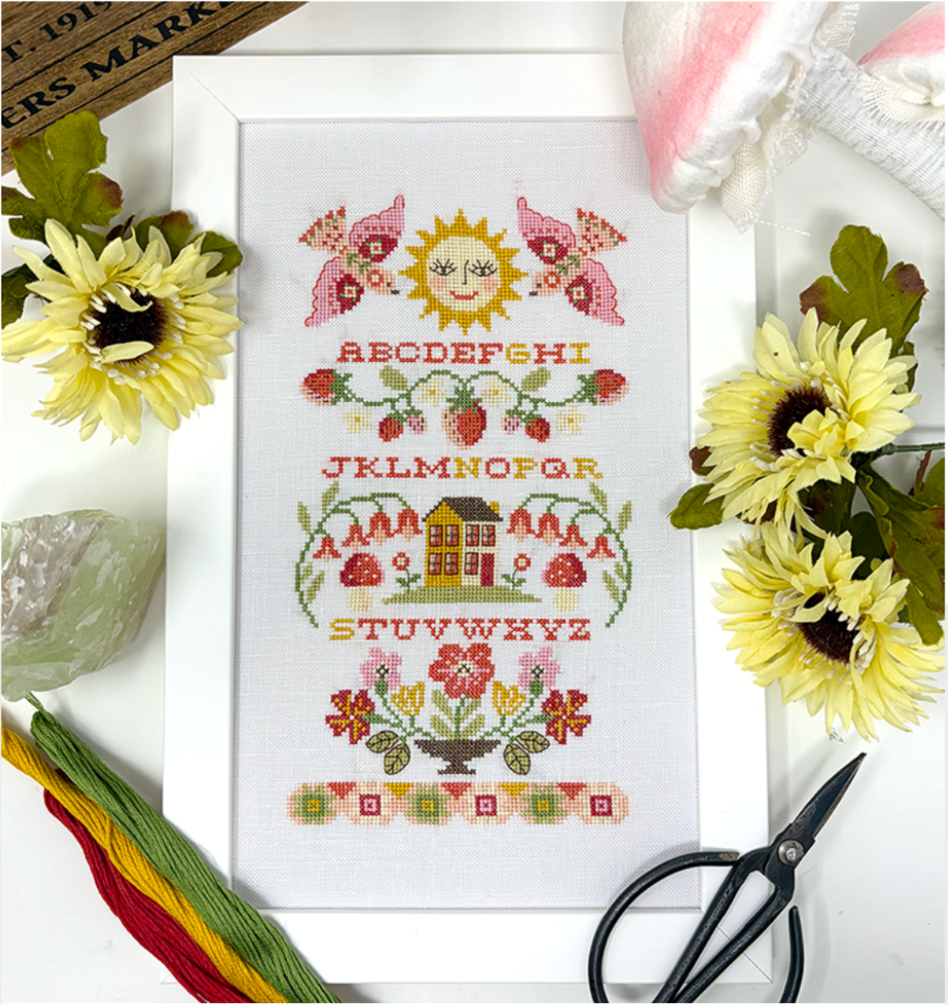*PREORDER* Strawberry Band Sampler ~ Tiny Modernist ~ Nashville Needlework Market 2026