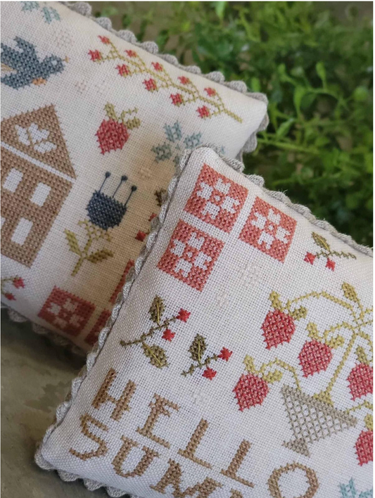 Summer Trio ~ Chart and Floss Pack ~ With Thy Needle & Thread