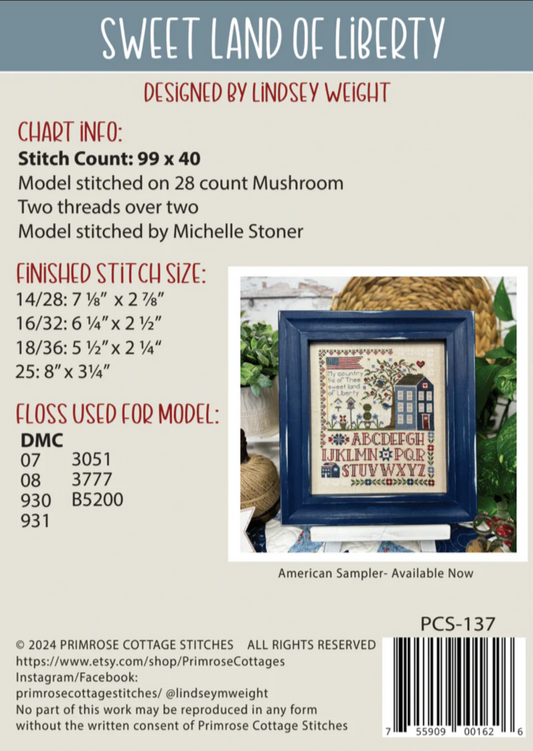 Sweet Land of Liberty ~ Primrose Cottage