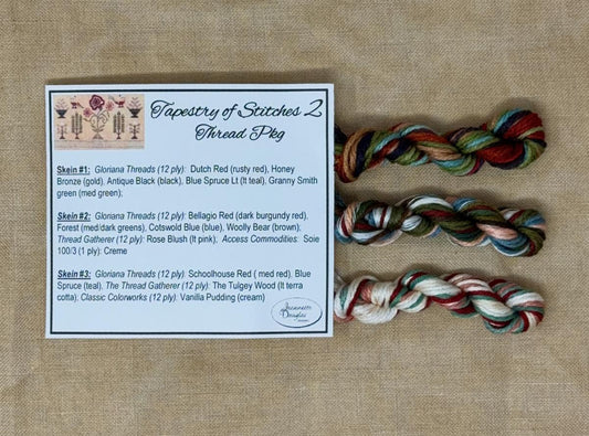 *PREORDER* Tapestry of Stitches 2 & Gloriana Silk Pack ~ Jeannette Douglas ~ Nashville Needlework Market 2026
