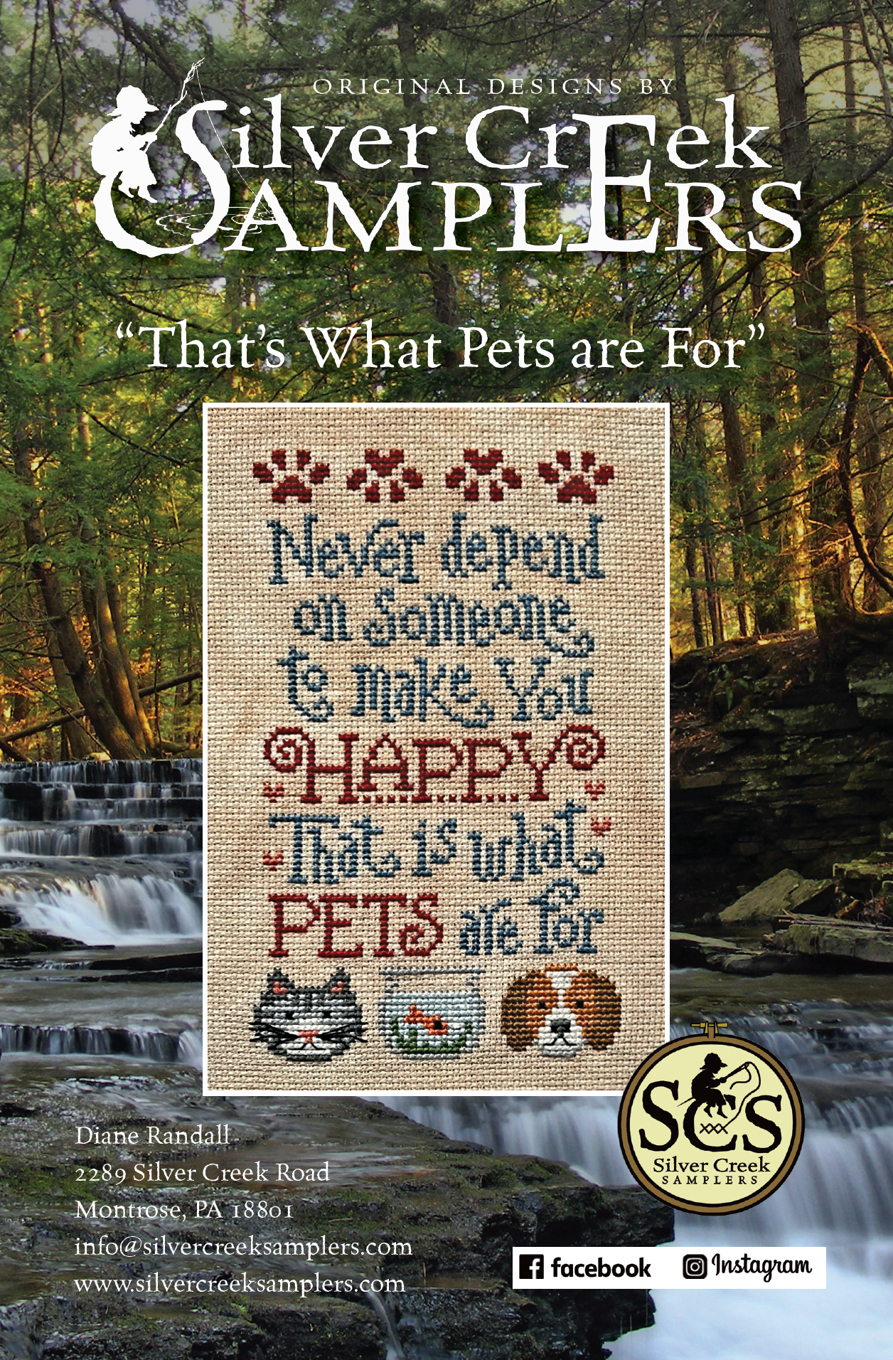 That's What Pets are For ~ Silver Creek Samplers ~ Nashville Needlework Market 2026
