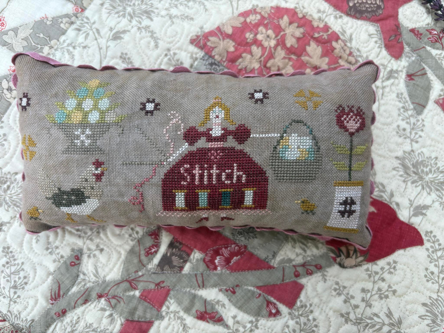 PRE-ORDER ** The Simple Tranquility Sampler ~ Needlework Marketplace 2025 ~ Pansy Patch Quilts and Stitchery