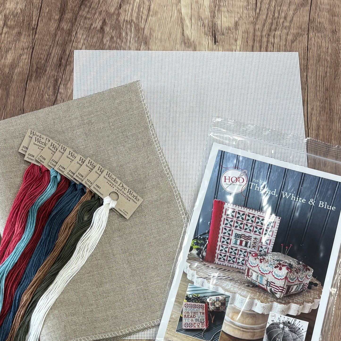 Thread, White & Blue ~ Hands on Design