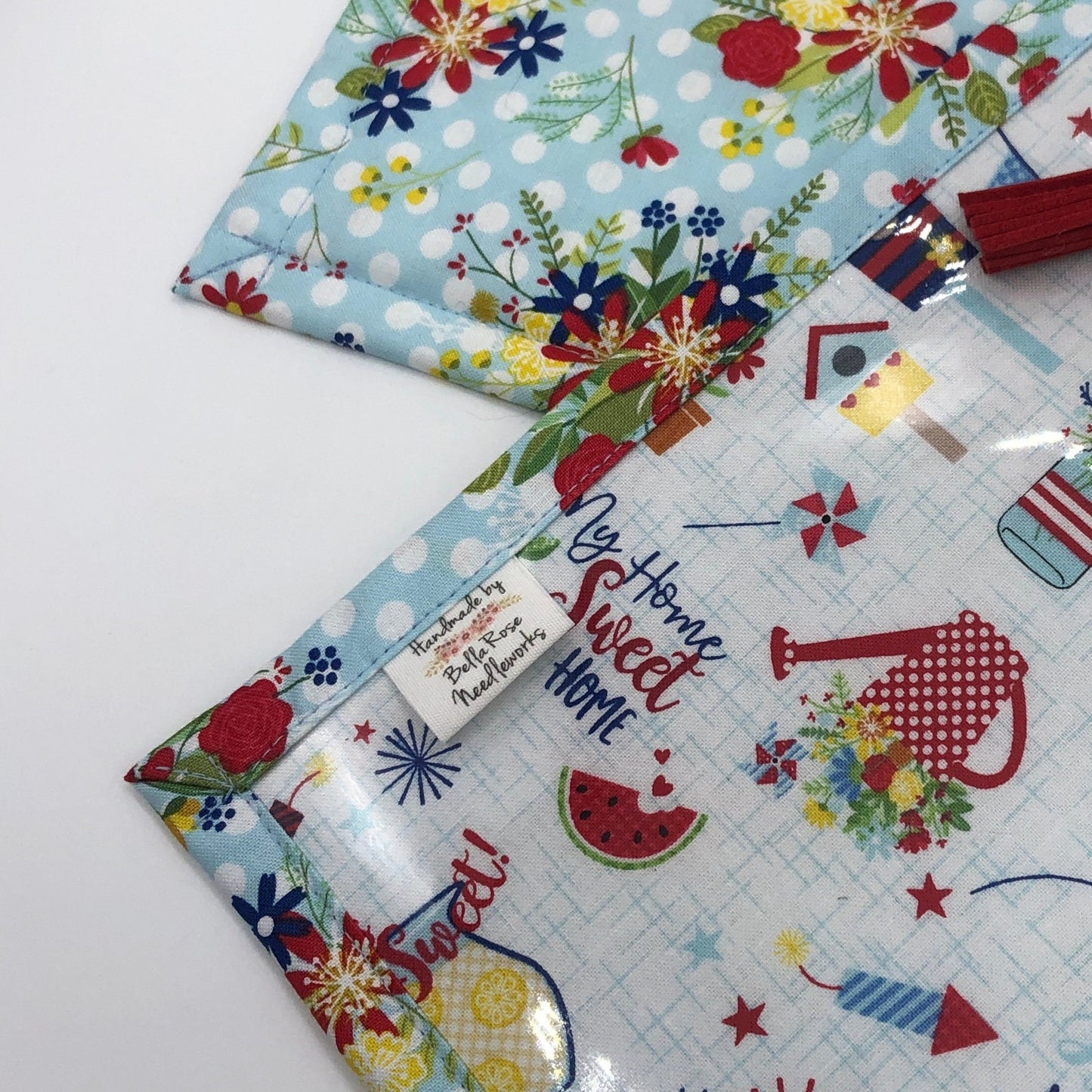 My Home Sweet Home Project Bag ~ Vinyl Project Bag ~ BellaRose Needleworks