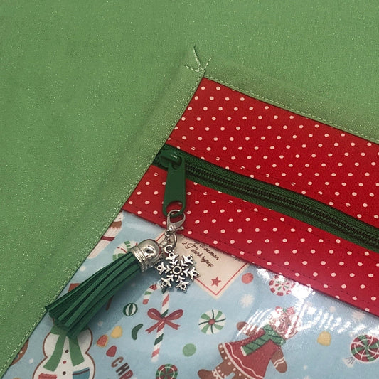 Cookies for Santa ~ Vinyl Front Project Bag