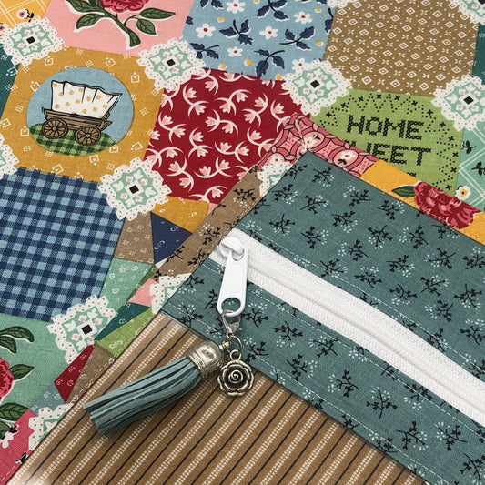 Home Sweet Home ~ Vinyl Front Project Bag