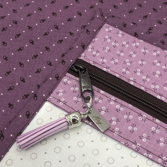 May Project Bag ~ Vinyl Front Project Bag