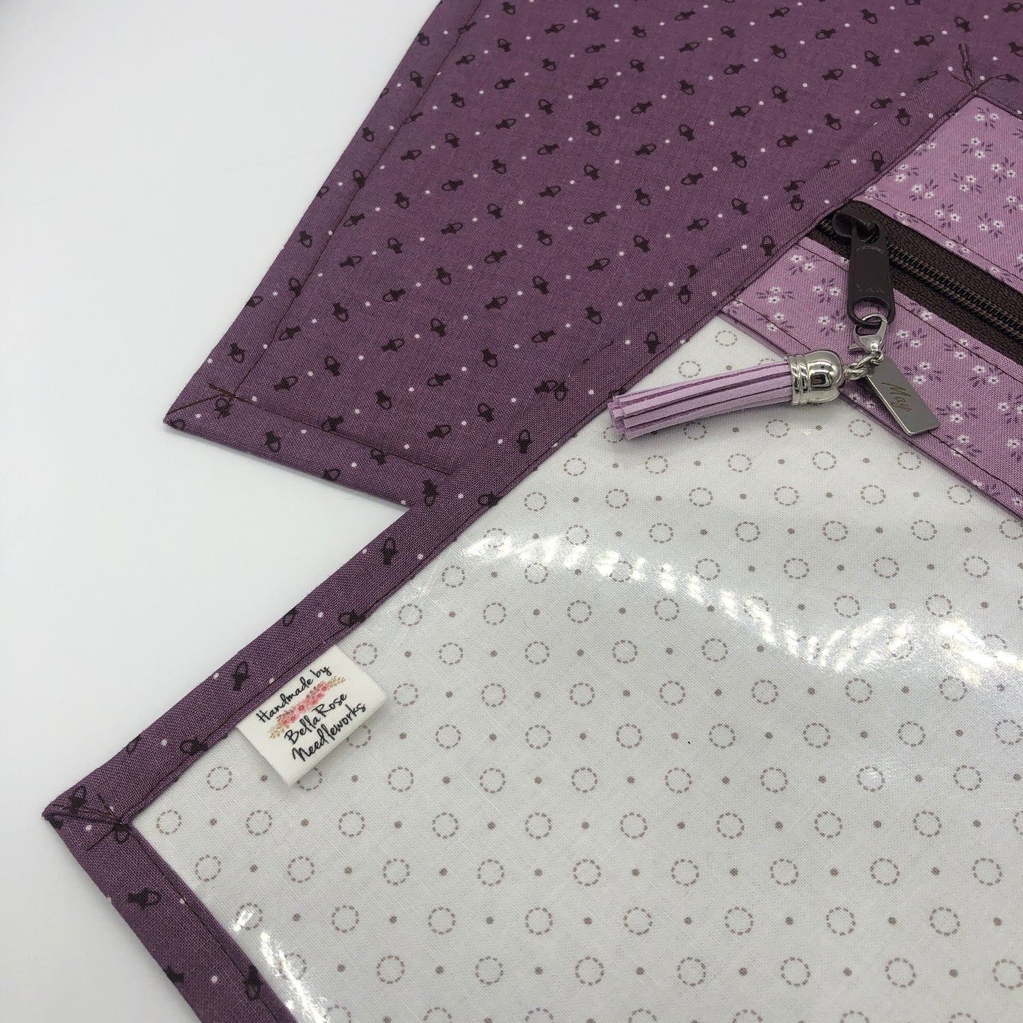 May Project Bag ~ Vinyl Front Project Bag