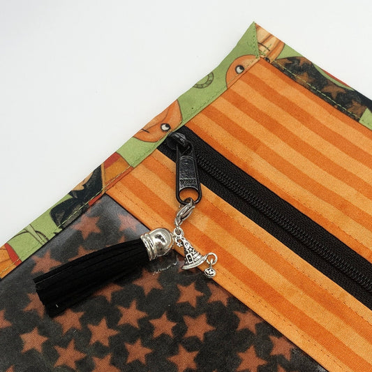 Halloween Whimsy ~ Vinyl Front Project Bag